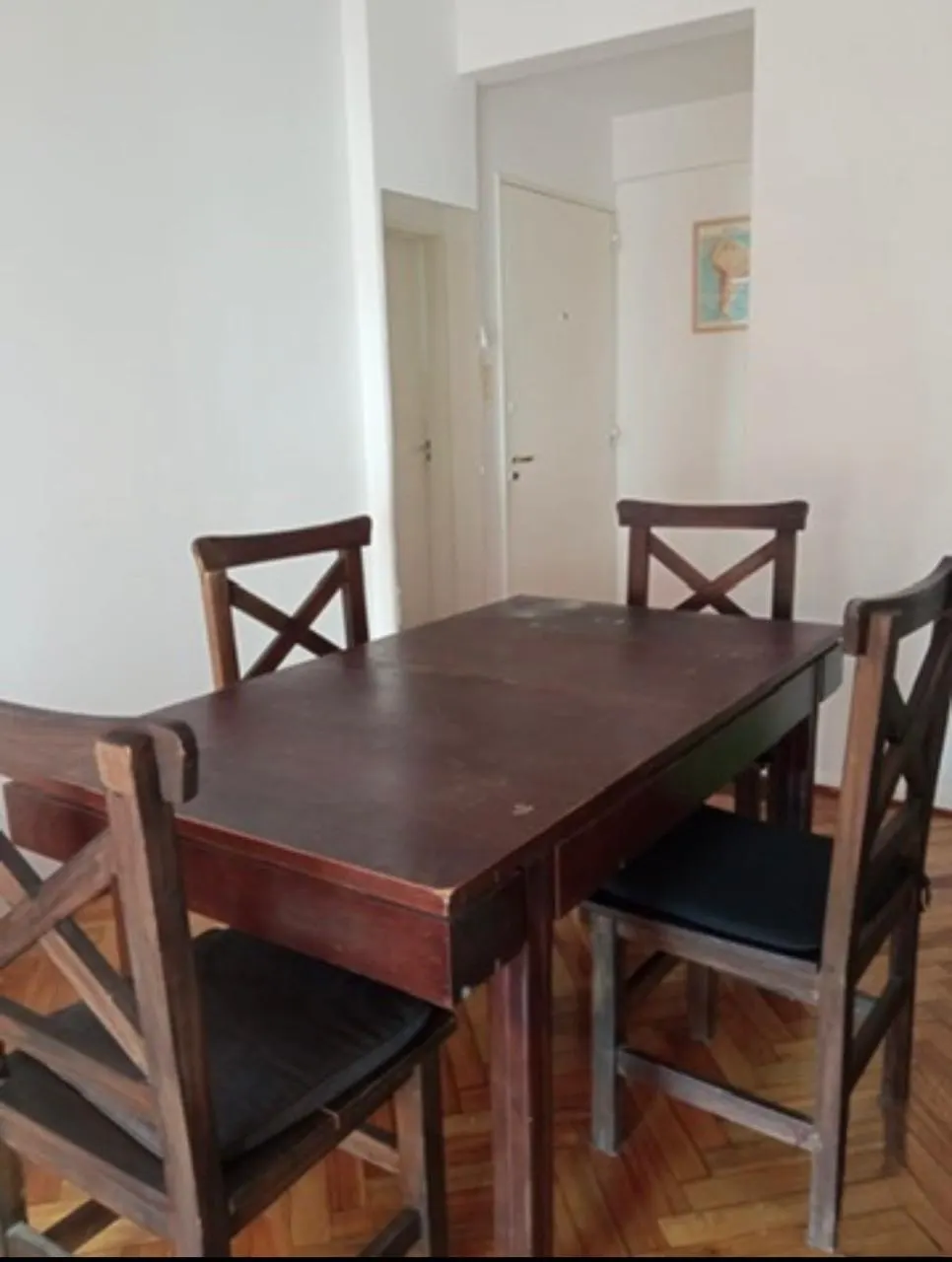 MESA COMEDOR EXTENSIBLE + 6 SILLAS