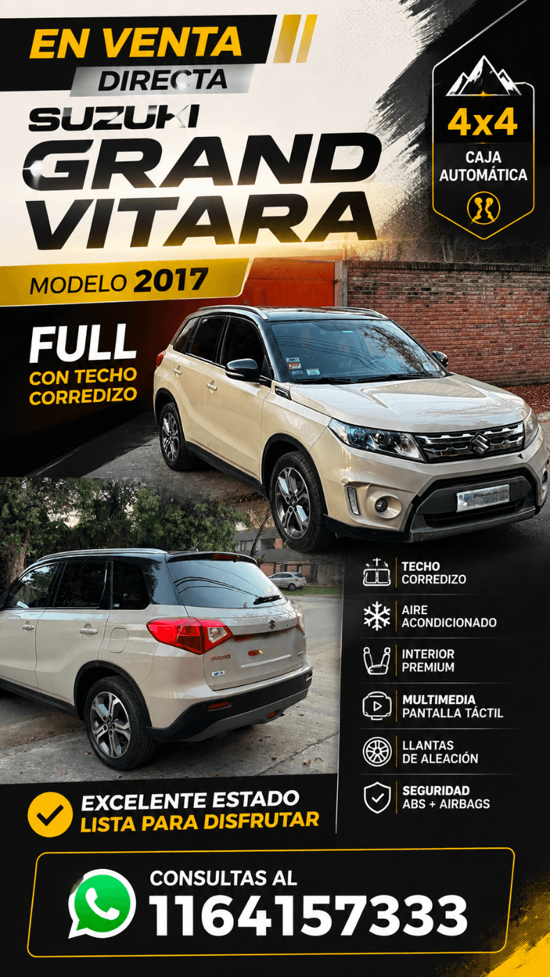 VENDO SUZUKI GRAND VITARA