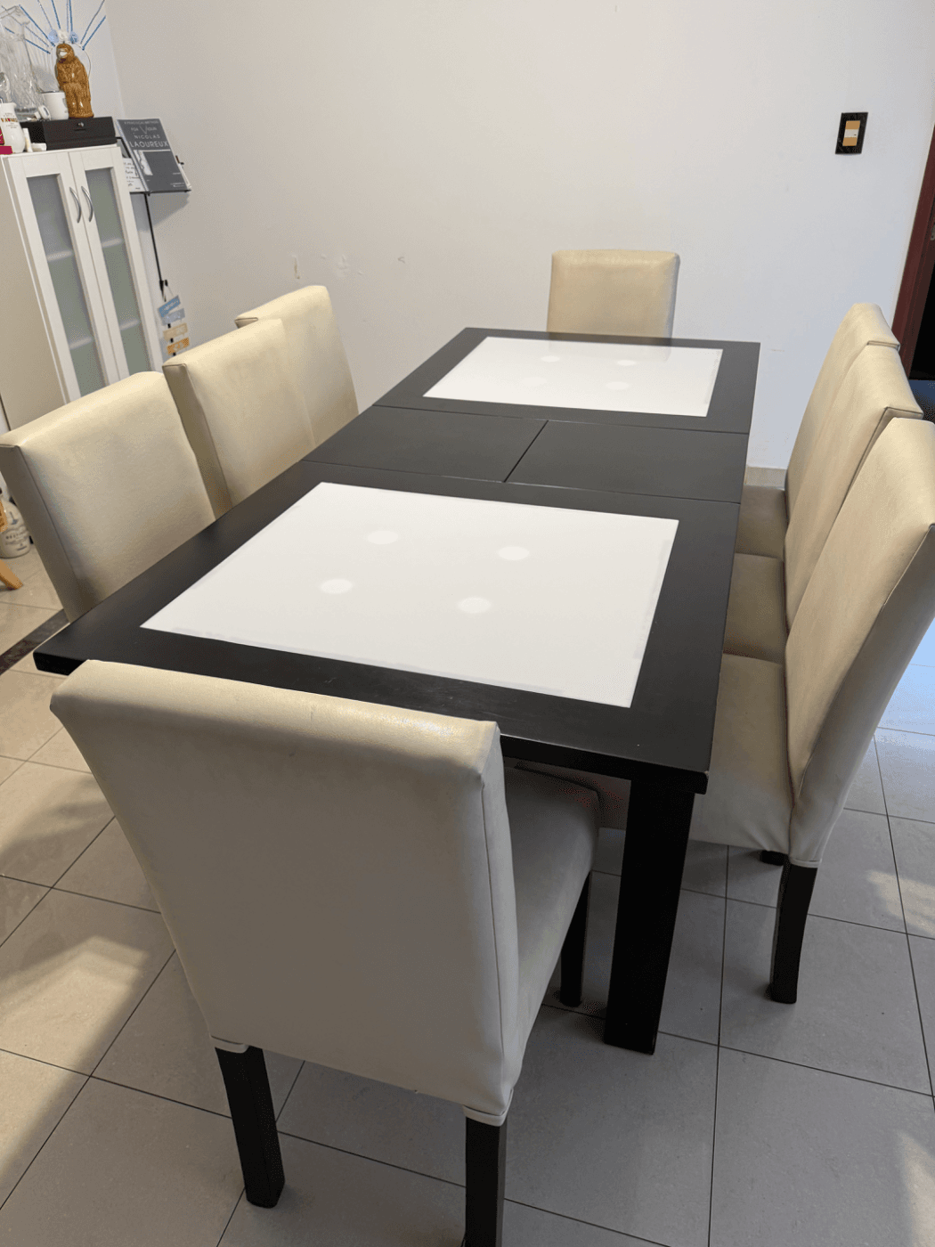 LÍQUIDO MESA CON 8 SILLAS