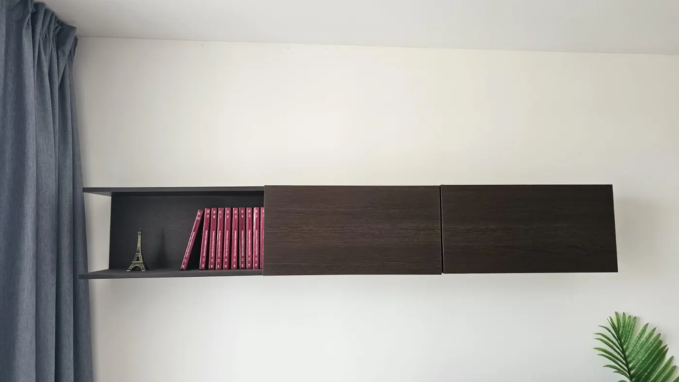 Repisa Modular Ana 180 cm con Puertas y Cubo Abierto
