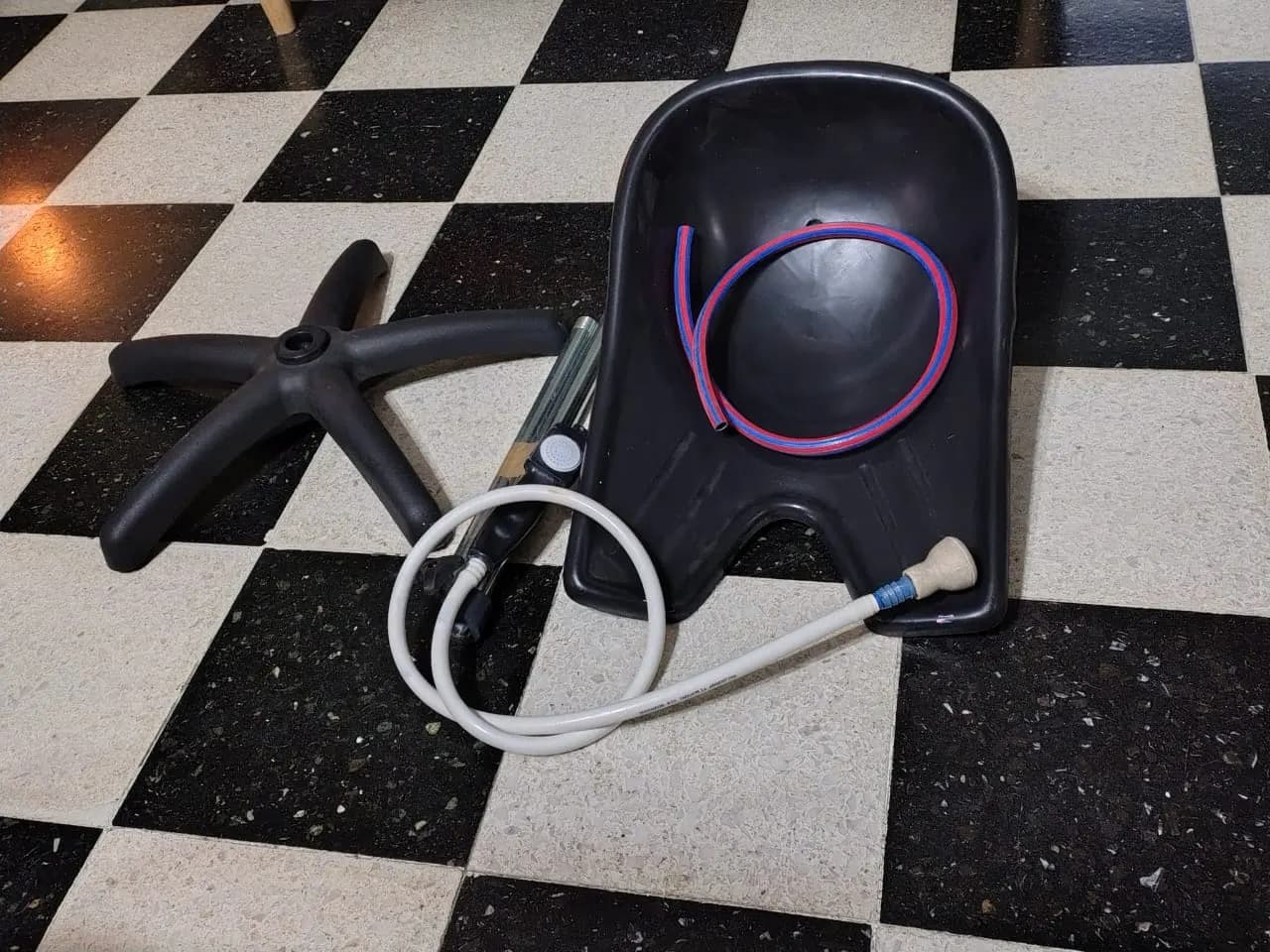 Bacha Lavacabezas Portatil C/ Duchador Dompel Facile Premium