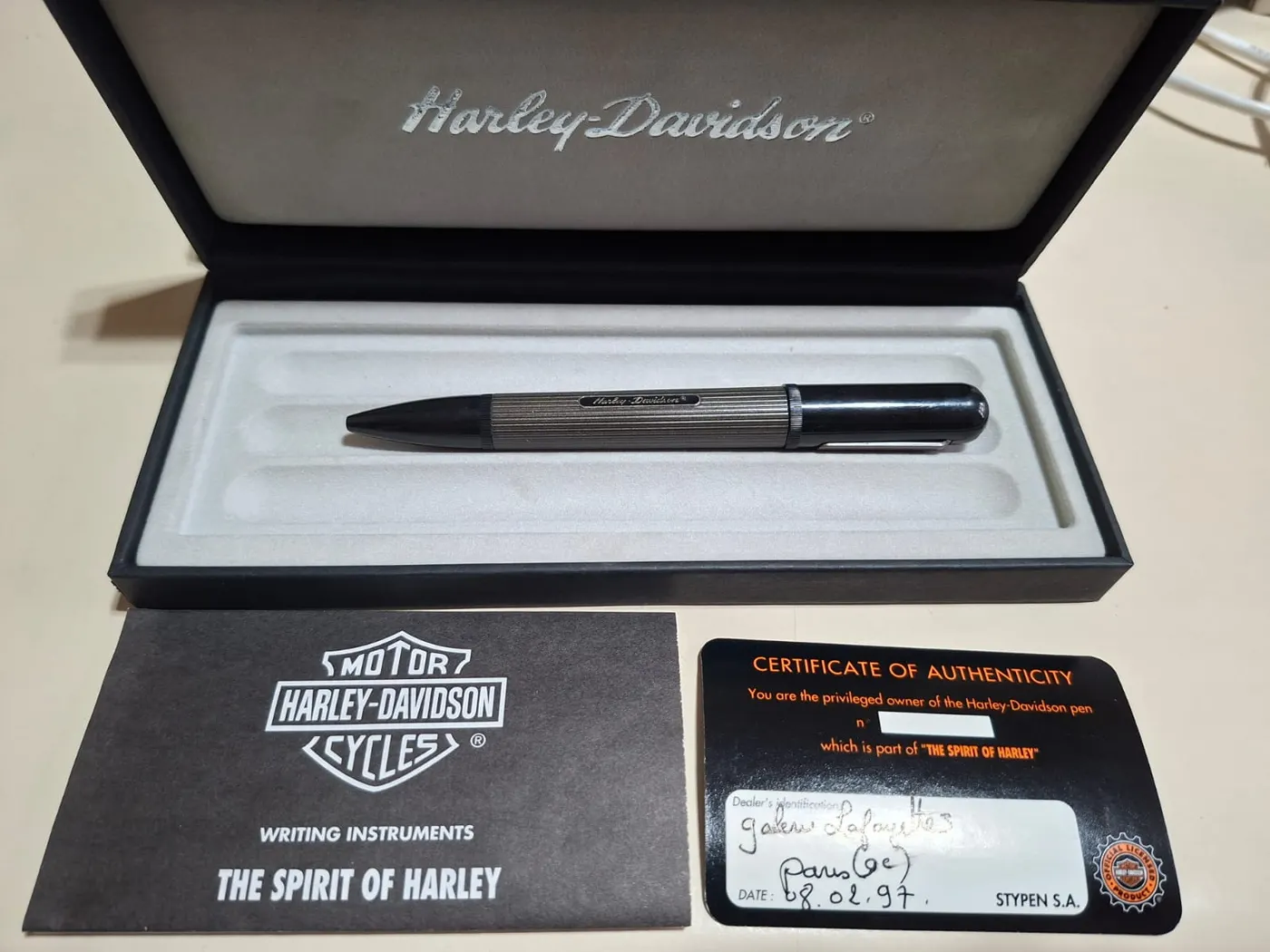 Lapicera Harley-Davidson Spirit Roller Titanium