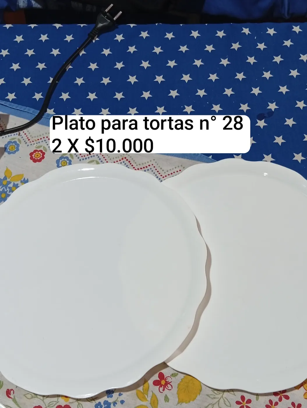 Amodil Plato para tortas n° 28 2 X $10.000