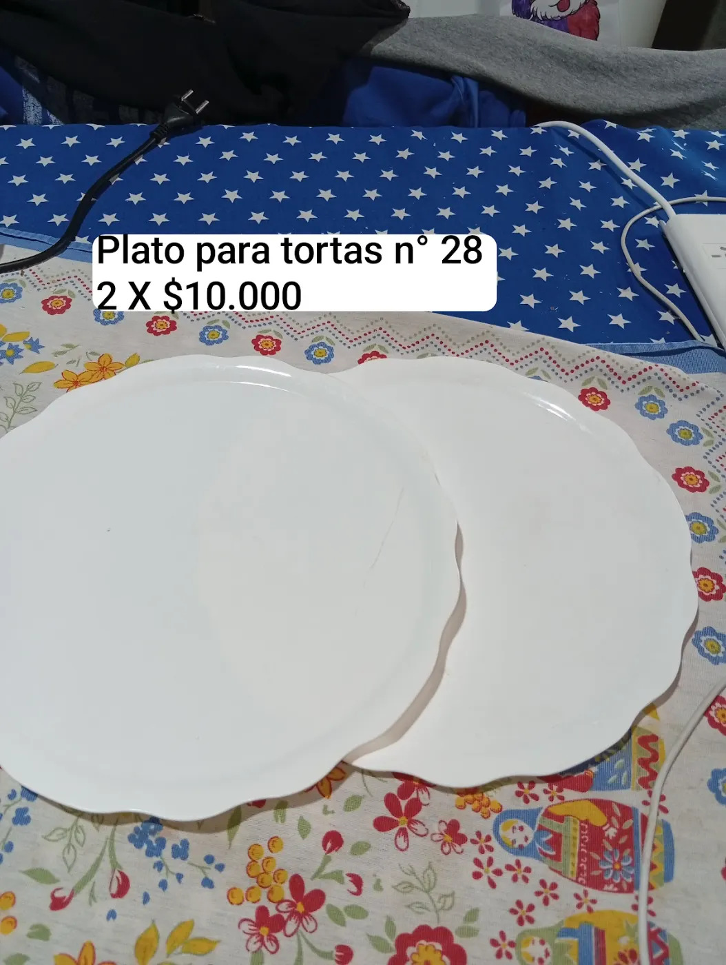 Amodil Plato para tortas n° 28 2 X $10.000