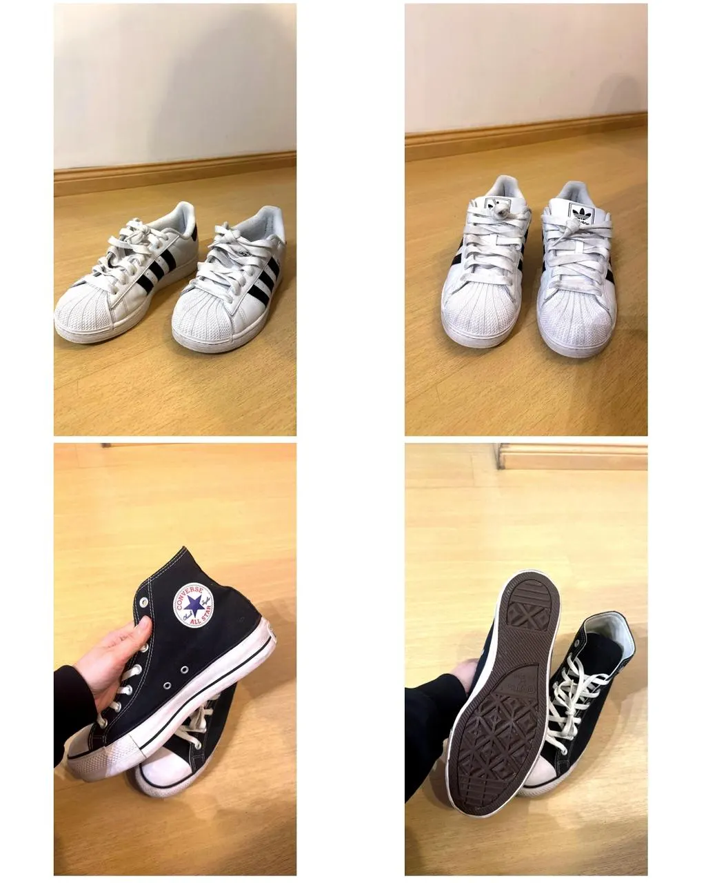 Zapatillas Adidas y Converse 8.5 UK