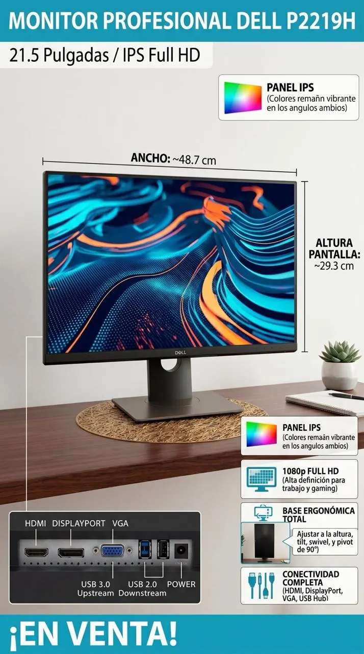 Monitor Dell 21.5