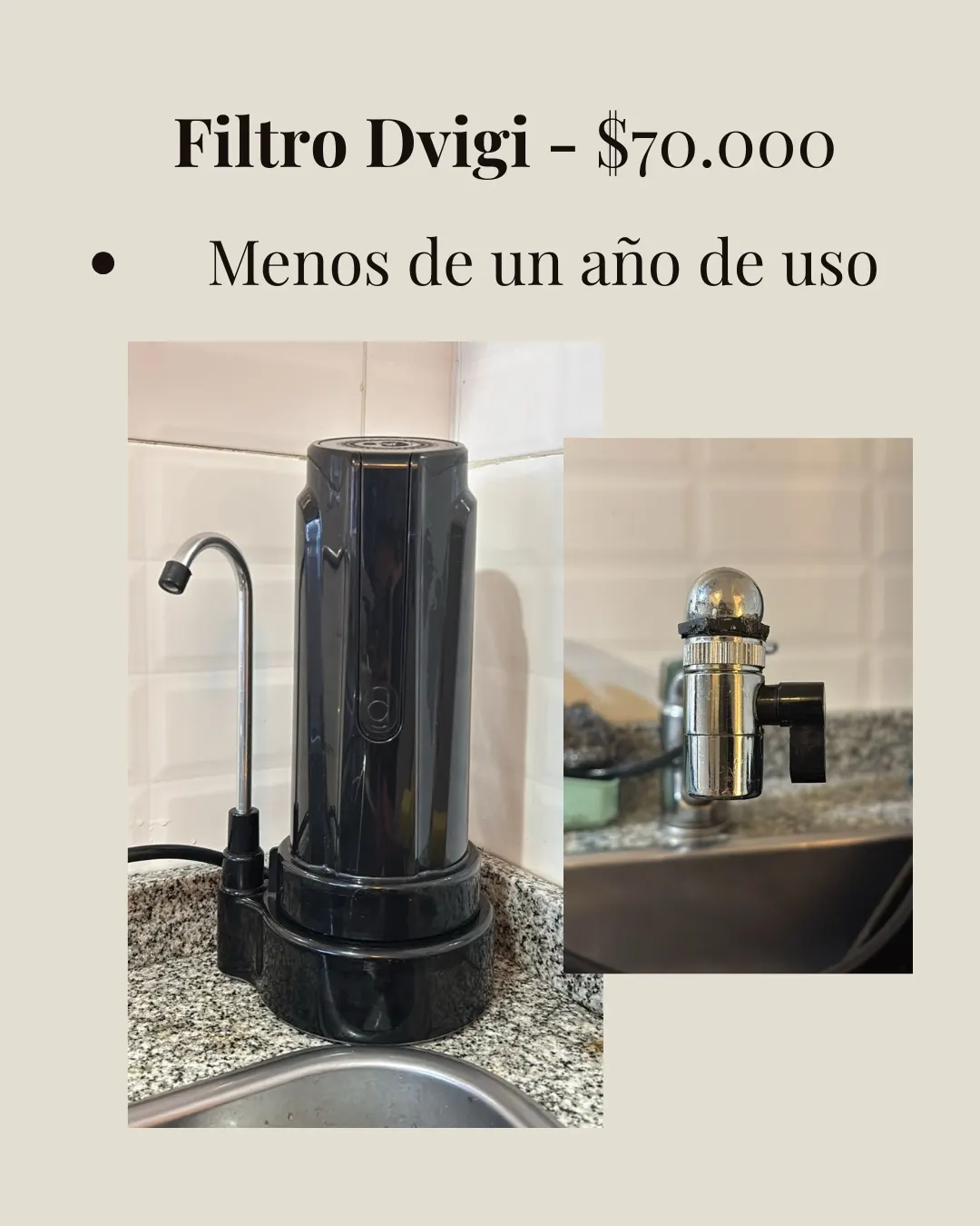 Filtro de agua Dvigi