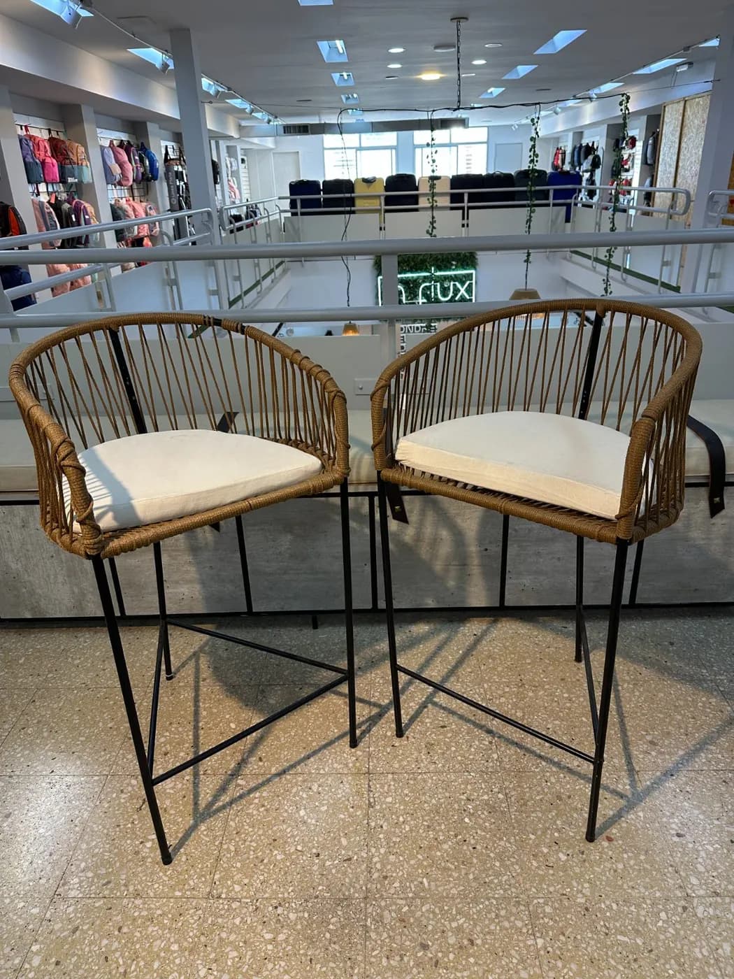 banquetas de cuerda