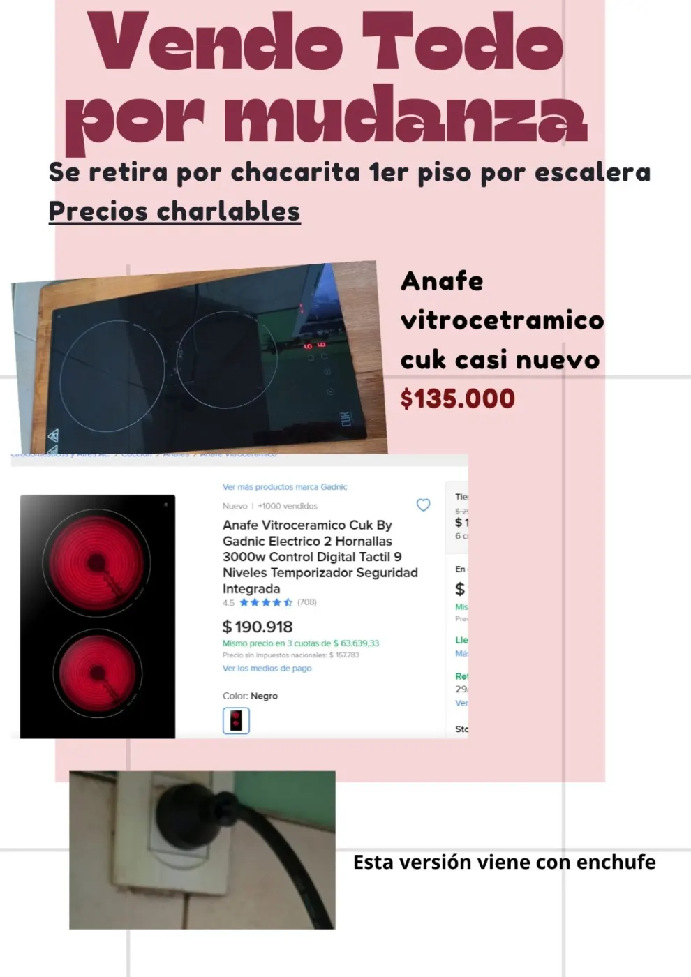 Anafe vitrocerámico