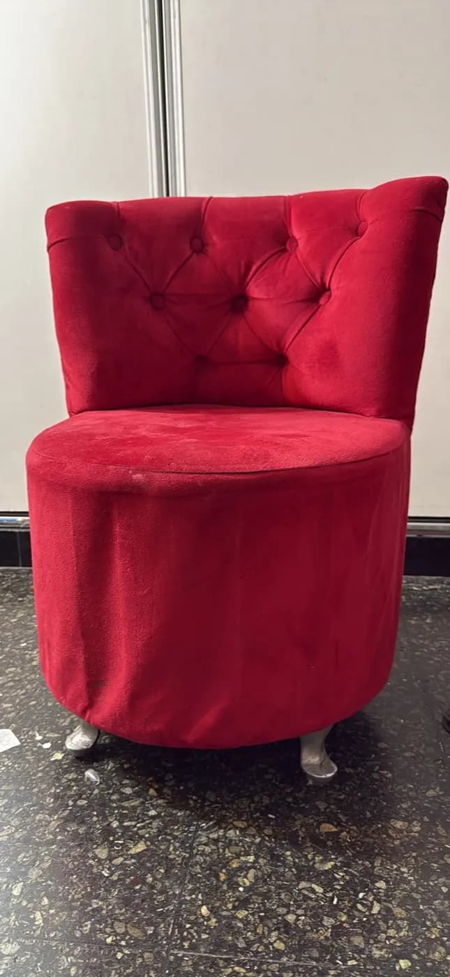 Sillón puff con respaldo