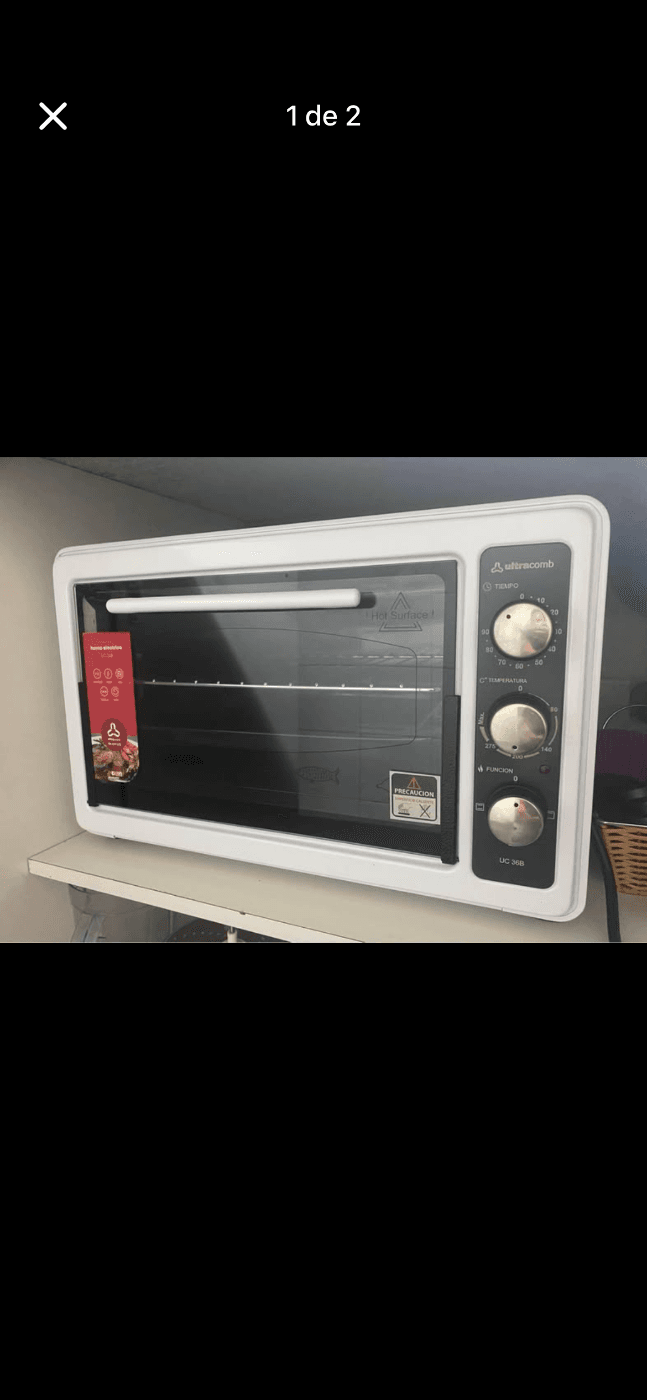 Horno eléctrico de mesa SIN USO ultracomb UC36B