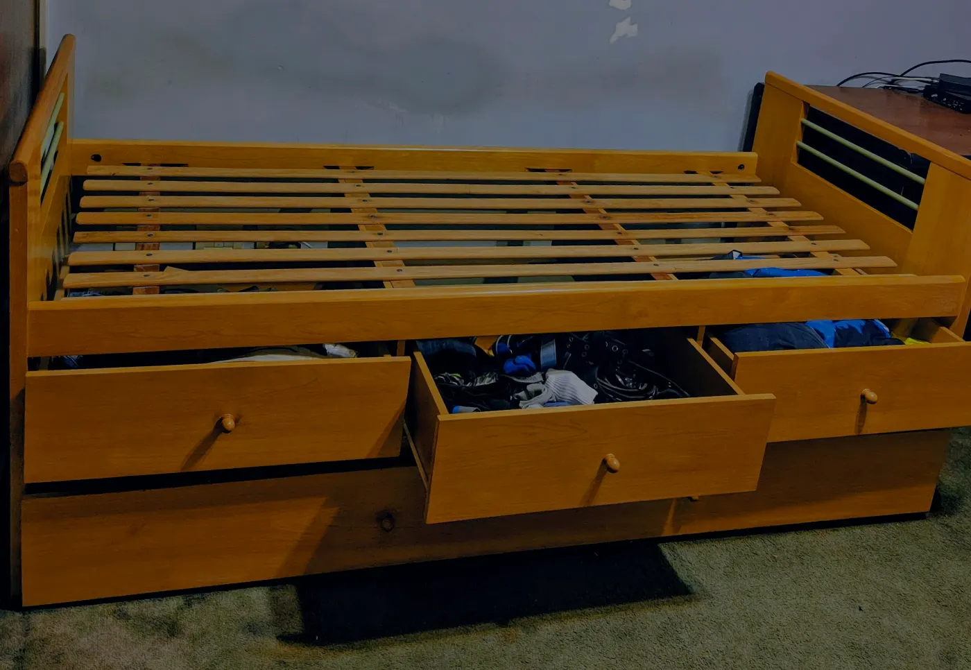 Cama Nido con cama abajo y 3 cajones amplios
