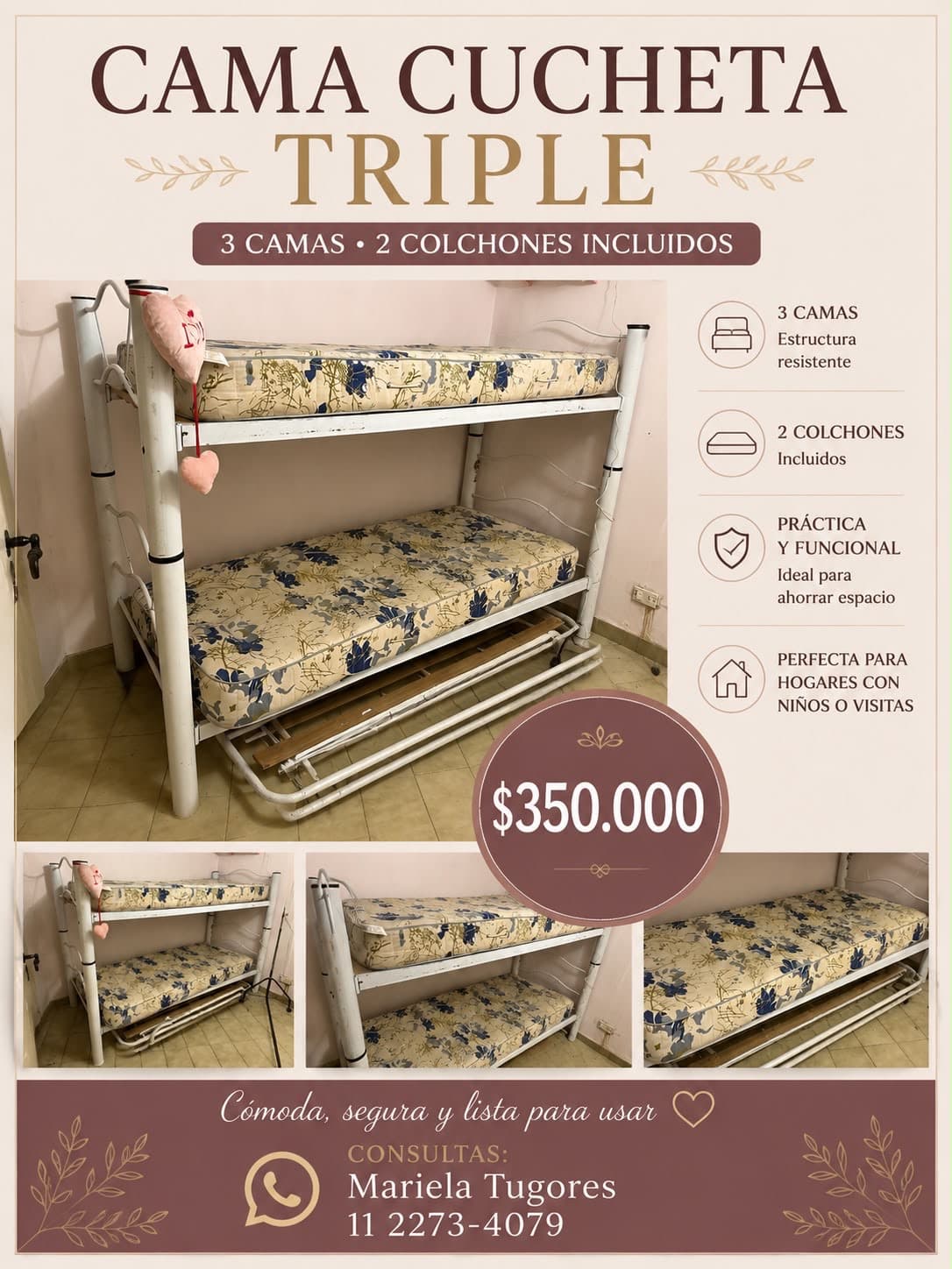 Cama cucheta