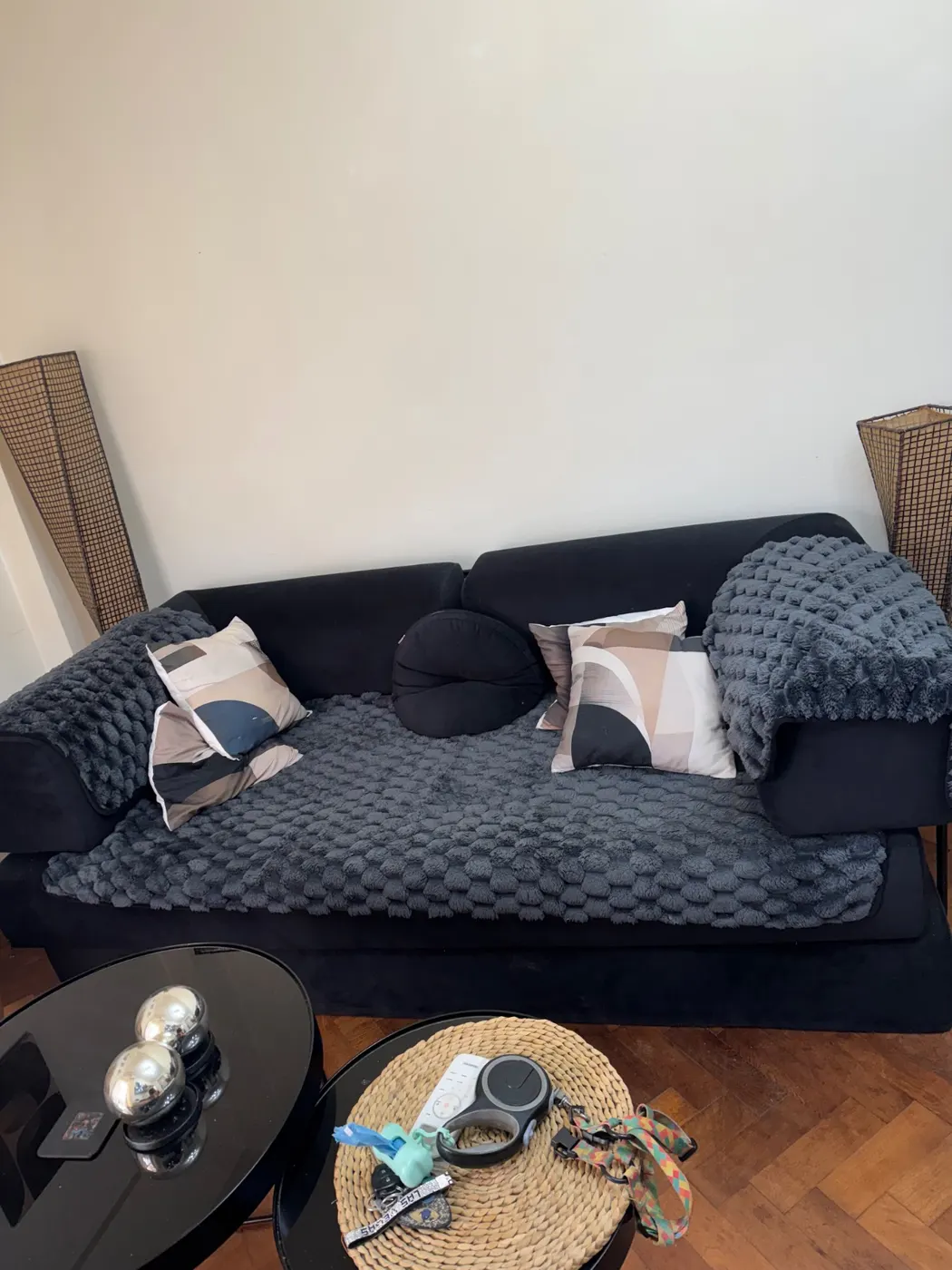 Sillón cama - 3 cuerpos pana