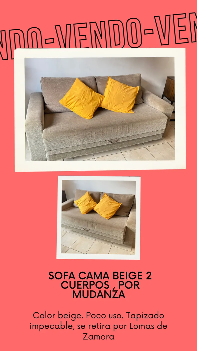 Sofá cama 2 cuerpos