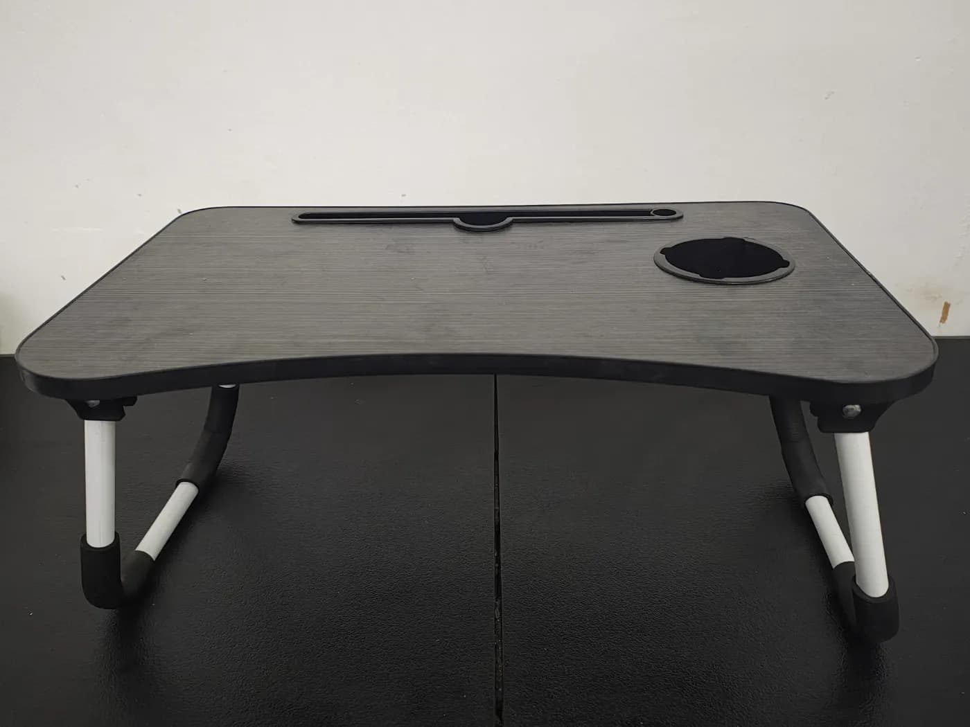 Desayunador Mesa Plegable con Porta Vaso