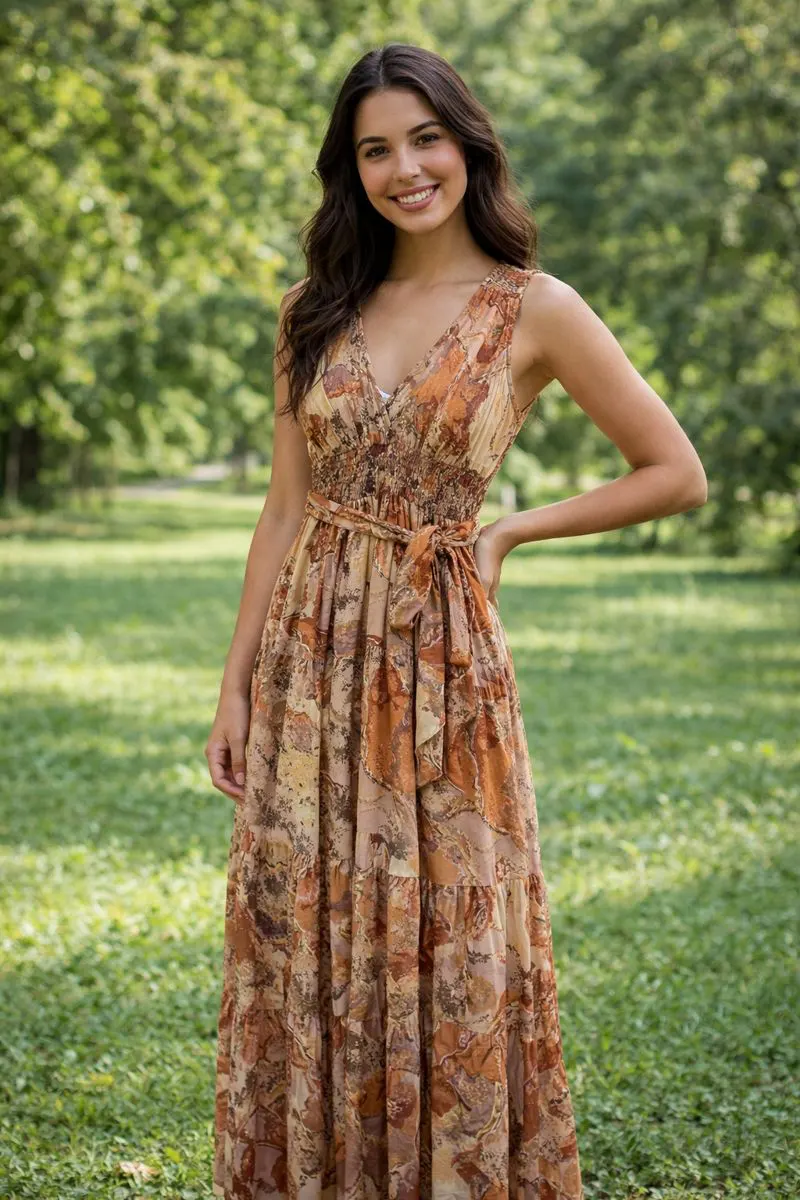 Vestido estilo boho largo