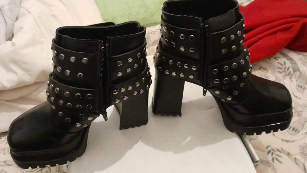 Botas cuero plataforma
