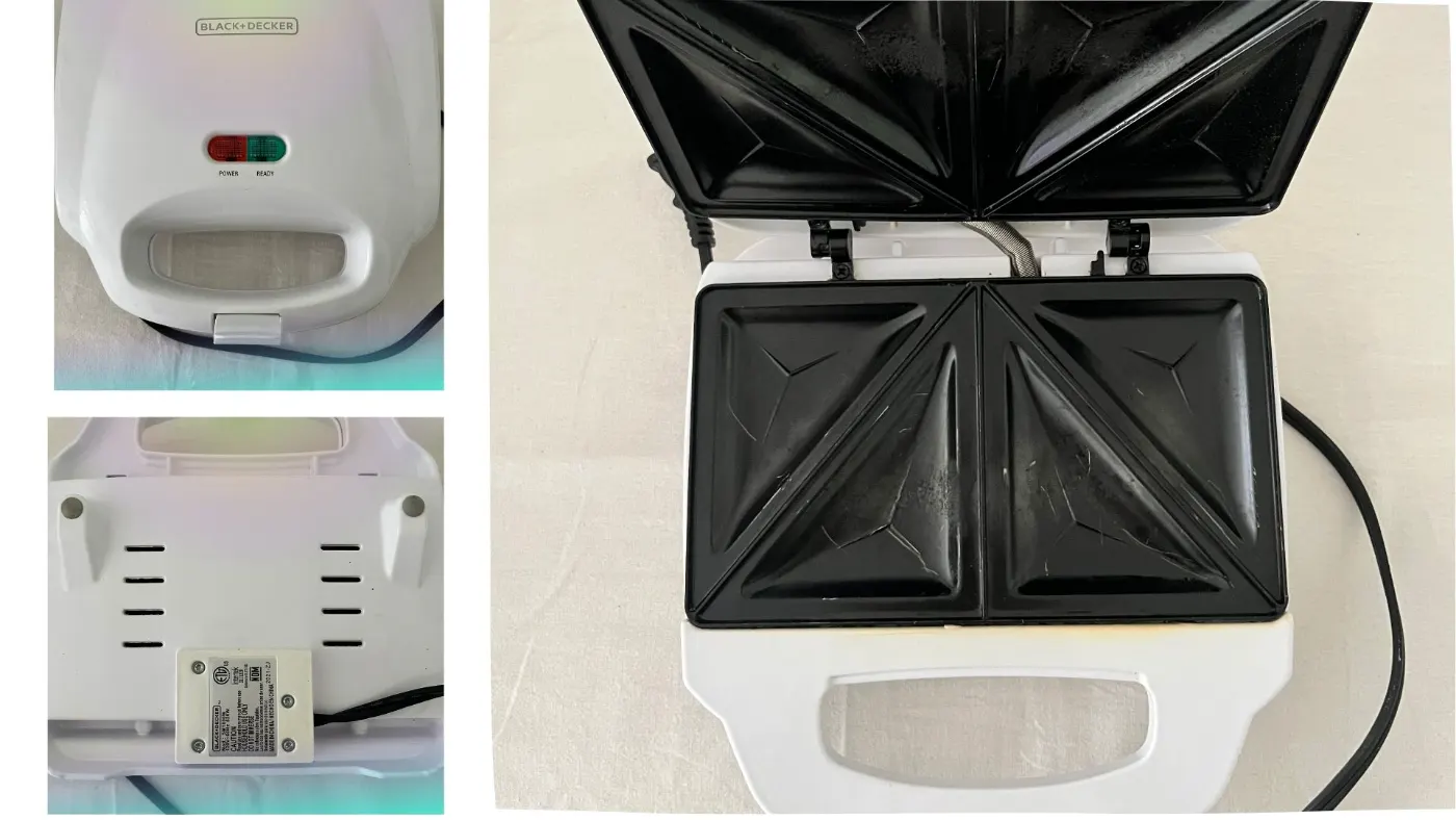 Sandwichera Black+Decker 120V (México) - Requiere Transformador
